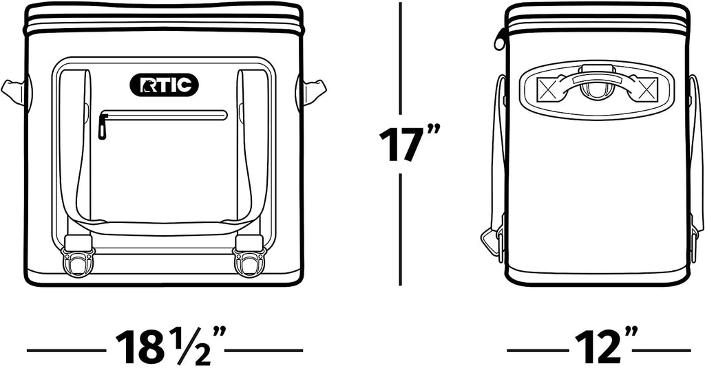 Soft Cooler 40 Insulated Bag, Portable Ice Chest Cooler, 40 Can