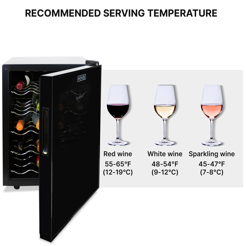 Koolatron 8 Bottle Wine Cooler Thermoelectric Freestanding Wine Fridge