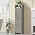 Two Sideboard Cabinets with Four Doors, White