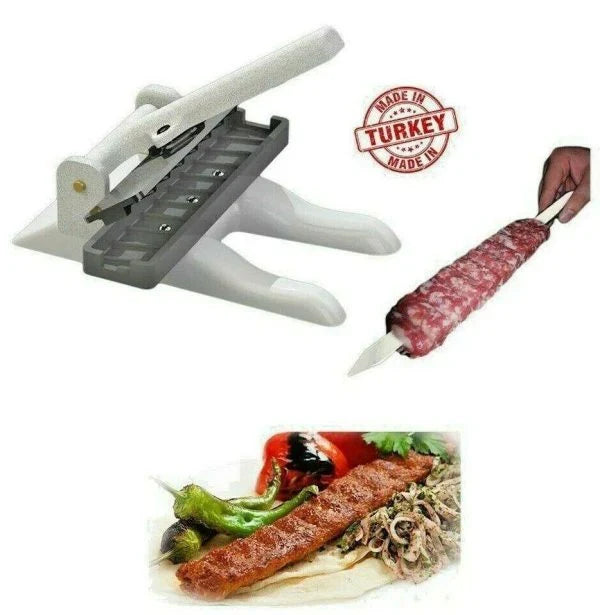 Kebab Maker Barbecue Stringer Box Machine Beef Meat Vegetables String Grill Bbq