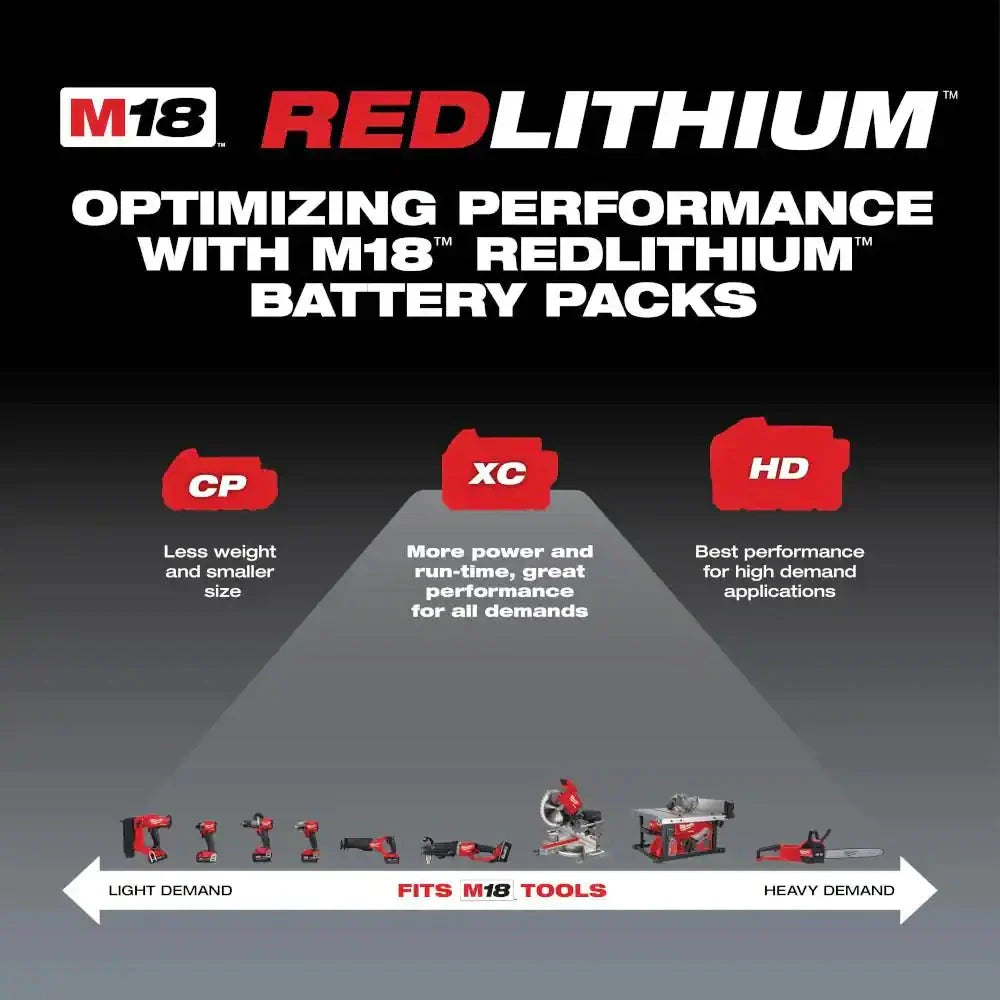 M18 18-VOLT 5.0 ah Lithium-ion Xc Extended Capacity Battery Pack