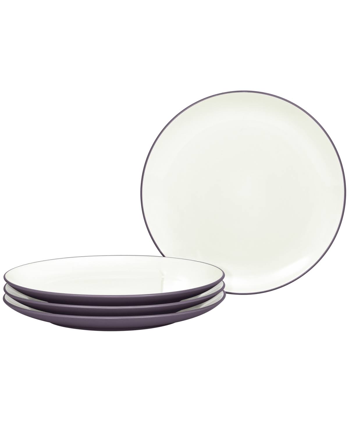 Noritake Colorwave Coupe Dinner Plates, Set of 4 - Plum