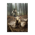 Onstthm Jesus Saving The Lost Lamb Canvas Wall Art Christian Wall Decor HD Print Wall Art for Living Room Bedroom Decoration,12x16.5inch Unframed