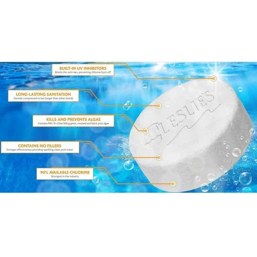 Leslie's - 3 in. Jumbo Chlorine Pool Tabs - 20 lbs. Bucket
