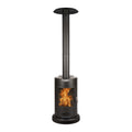 Muskoka 84" High 75, 000 BTU Black Steel Wood Pellet Patio Heater