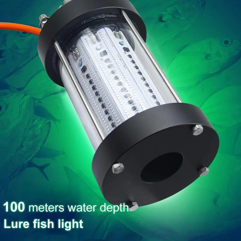 Ns 500W LED Underwater Fishing Light 35,000 Lumen Night Fish Attracting Light Waterproof