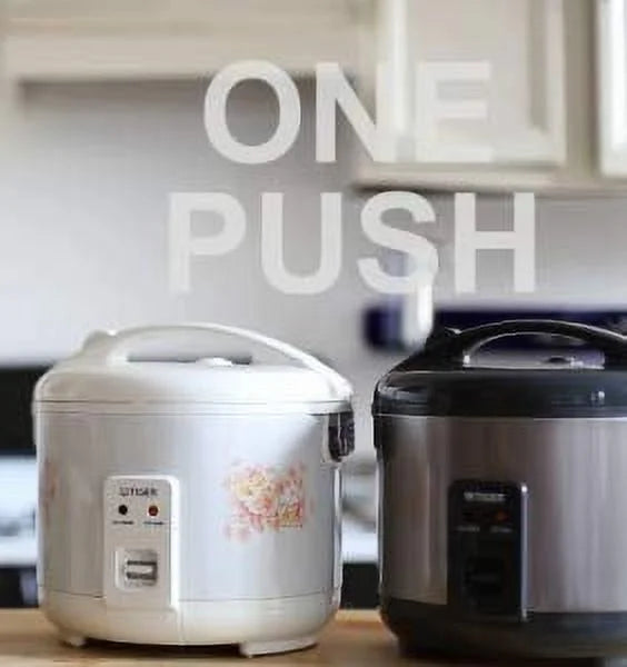 Tiger JNP - 1800 10 - Cup Electric Rice Cooker, Floral White - Pure Flower Design