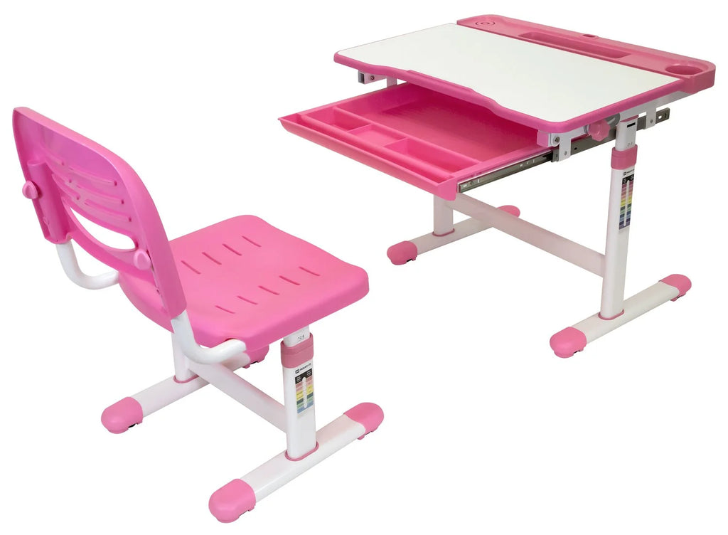Mount - It! Kids Desk and Chair Set, Blue