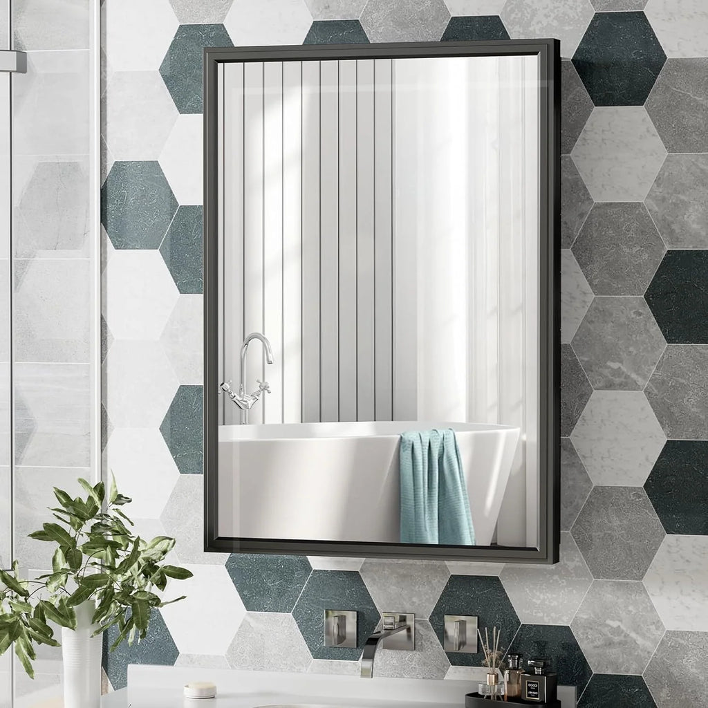Mirrored Bathroom Medicine Cabinet for Wall or Recessed Mounting
