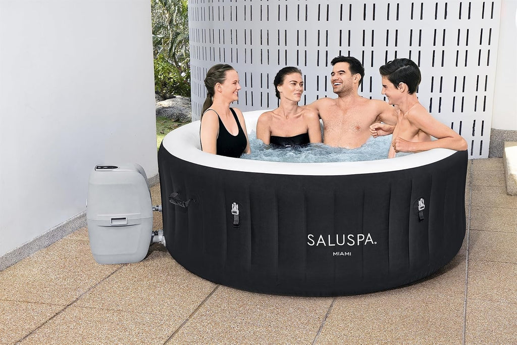 Inflatable Hot Tub Spa (71" X 26") | Portable Hot Tub with 2 Covers (1 Energy-efficient Thermal Cover and 1 Standard Cover) | Fits Up to 2-4…