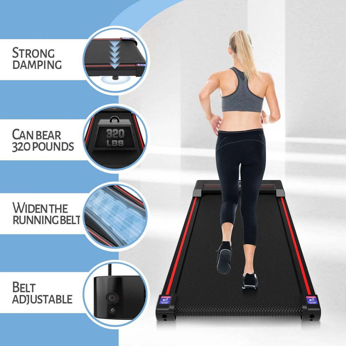 Sperax Walking Pad. Under Desk Treadmill for Home