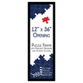 Pictureframefactory 12x36 Picture Frame | 1.25" Black MDF | Plexi Glass and Wire Hanging Hardware Included