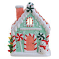 Mr. Christmas 7" Nostalgic Ceramic Lit Gingerbread House - Teal