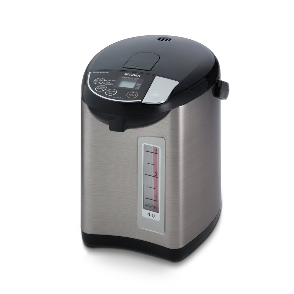 Tiger PDU - A40U - K 40 L Electric Kettle with LCD Control Panel Silver Black