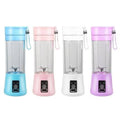 Portable Blender Electric, Personal Size Juicer Cup for Smoothies and Shakes, with Six Blades, for Sports Travel and Outdoors, Blue, Purple