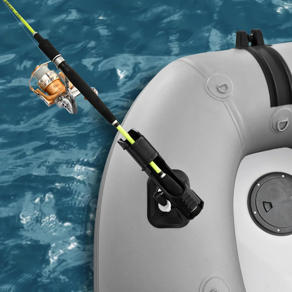 Inflatable Boat | Yacht Dinghy Tender Raft | Multi Person Fishing Boat | Aluminum Floor Oars | Fishing Rod Holders | Heavy-duty Pvc | 2024…