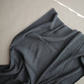 Mushie Knitted Baby Blanket Ribbed Dark Gray Melange