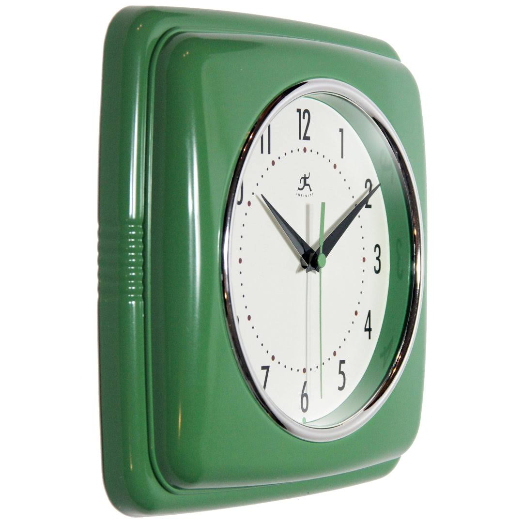 Orrwell Square Wall Clock Color: Light Green