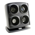 Quad Watch Winder in Black Independently Controlled Settings Multiple Direction and Timer Settings Adjustable Watch Pillow Plenty of Space…