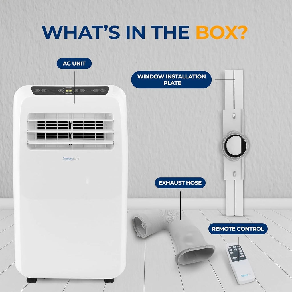 Portable Air Conditioner with Remote Control and Window Kit