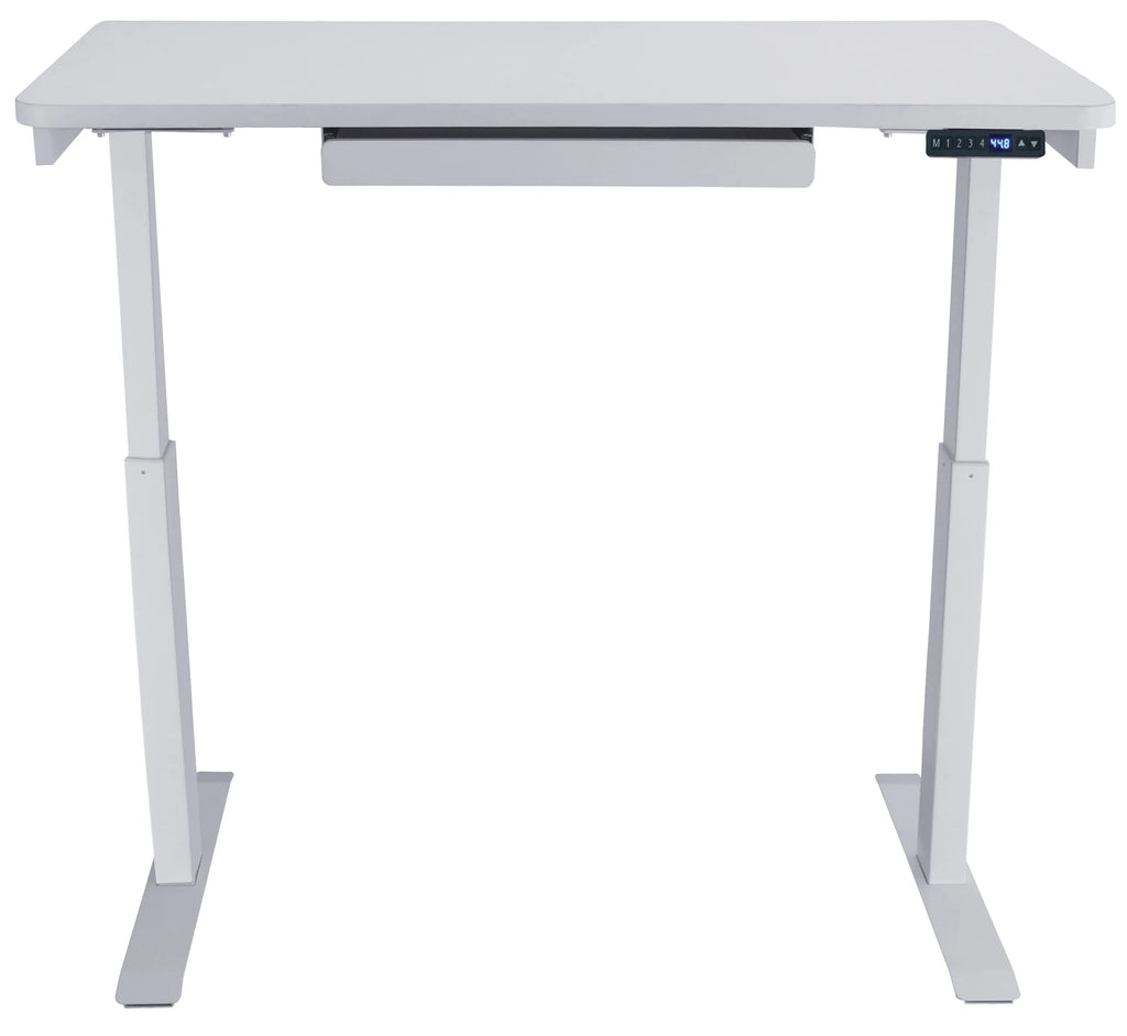 Motionwise Black Electric Height Adjustable Standing Desk, 24?x48", Height Adjustable 28" - 48" with 4 Pre - Set Height Adjustments and USB Charge Port, Multiple Colors