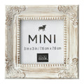 Studio Decor 3" x 3" White Leaf Corner Accents Mini Frame - Each
