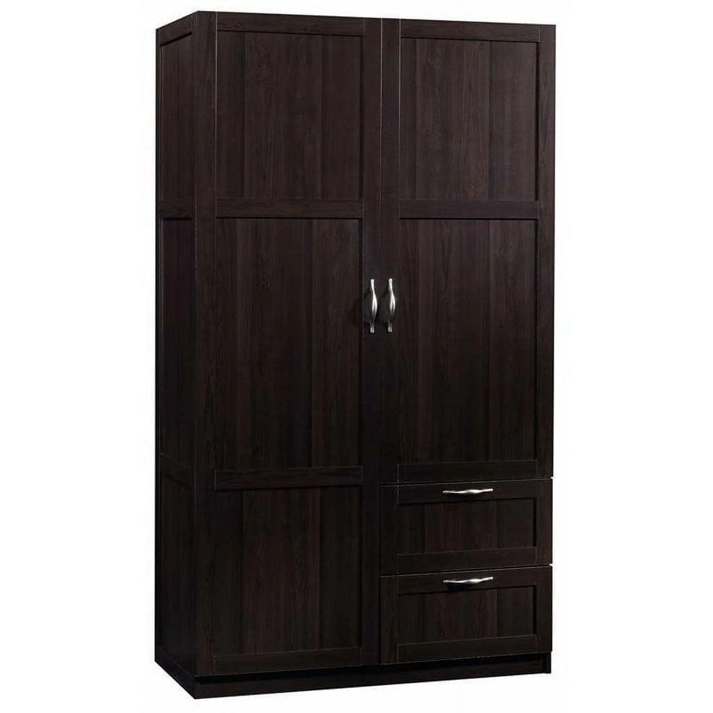 Sauder Wardrobe/Storage Cabinet, Cinnamon Cherry Finish
