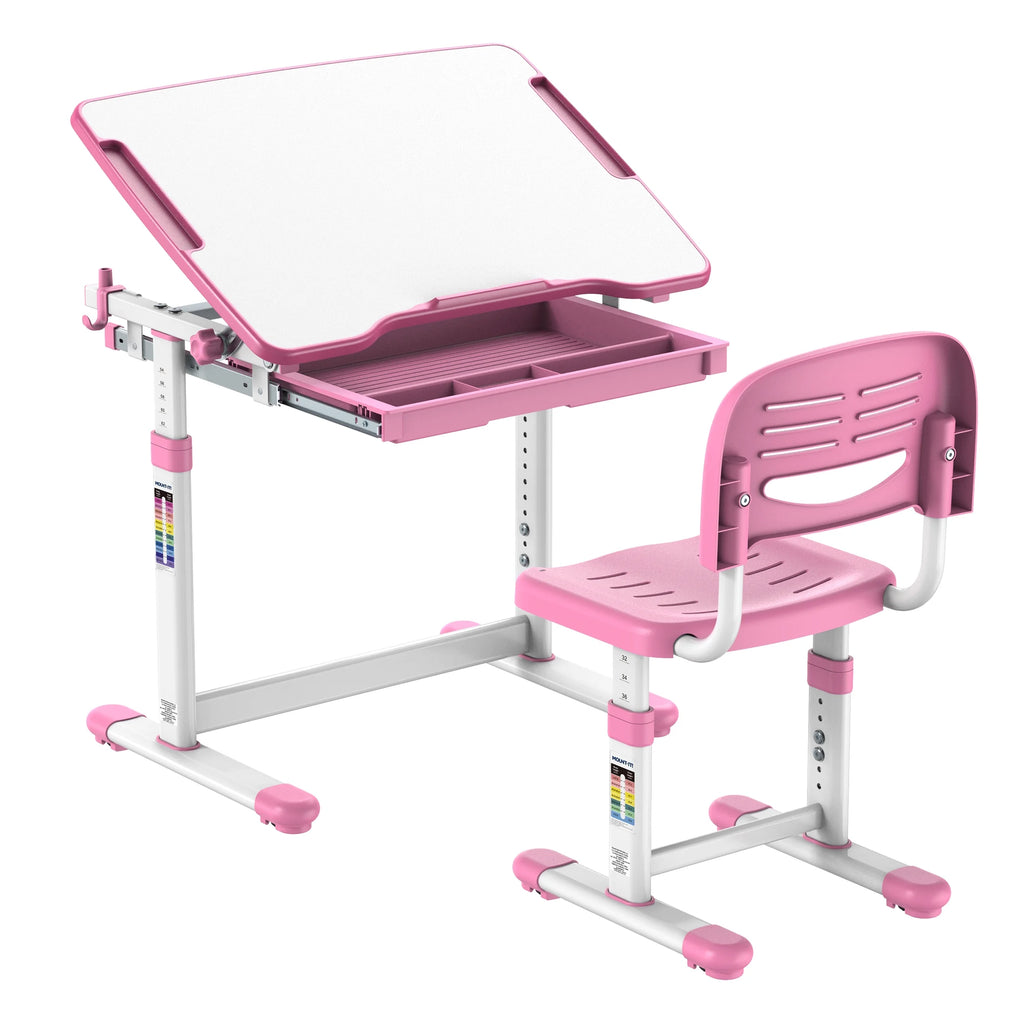 Mount - It! Kids Desk and Chair Set, Blue
