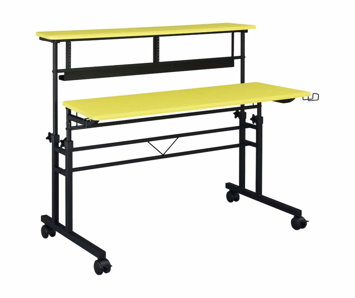 Musiea BE100 Series Sit - Stand Music Recording Studio Desk Workstation W/2x3u Rack