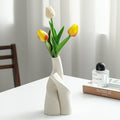 Nordic Shaped Double Ceramic Vase Set  – Modern Home Decor Ornament