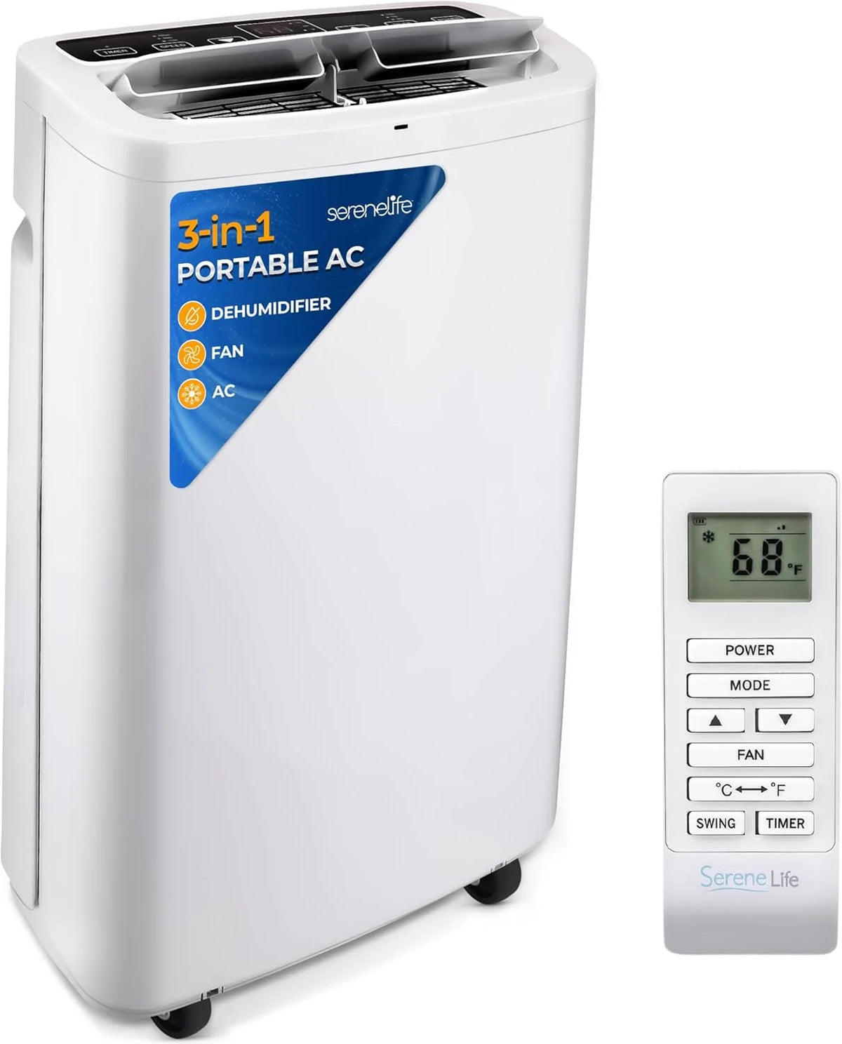 Portable Air Conditioner with Remote Control and Window Kit