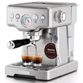 Neretva Espresso Machine 15 Bar Professional Espresso Maker with Milk Frother Steam Wand, Cappuccino & Latte Machine, Espresso Coffee Machine for Home - Stainless Steel