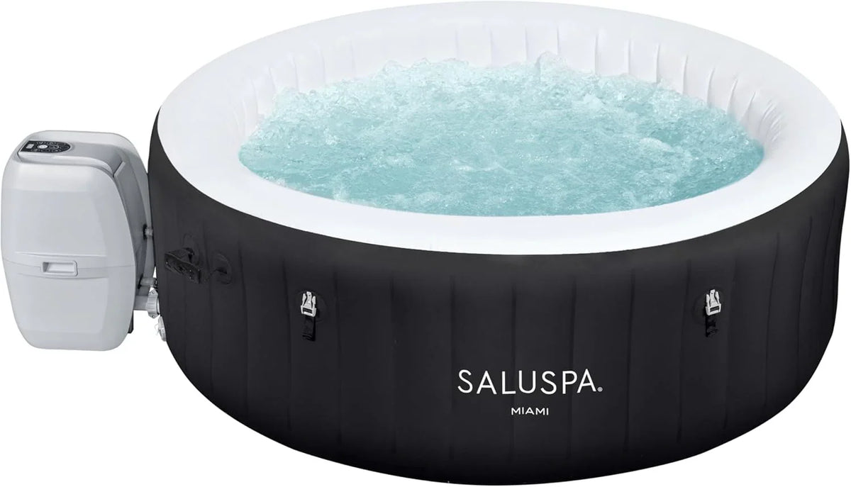Inflatable Hot Tub Spa (71" X 26") | Portable Hot Tub with 2 Covers (1 Energy-efficient Thermal Cover and 1 Standard Cover) | Fits Up to 2-4…