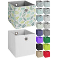 Multi-pack: Multipurpose Stackable Basic Fabric Collapsible Storage Bin Cube Organizer 1-Pack / Solid