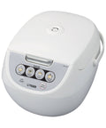 Tiger Corporation JBV-A10U-W 5.5-Cup Micom Rice Cooker with Food Steamer - White