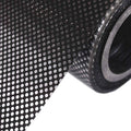 Moyishi One-Way Perforated Black Vinyl Privacy Window Film Electrostatic Adhesive Glass Wrap Roll (17" x 78")