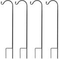 Sorbus Shepherd's Hooks - Set of 4 Extendable Garden Planter Stakes for Bird ...