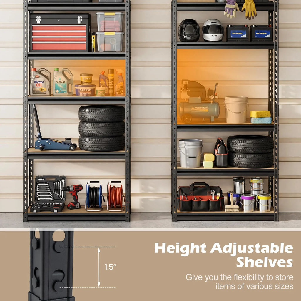 Tangkula 5-Tier Heavy Duty Garage Shelving Units w/Adjustable Utility Rack (30" W x 12" D x 60" H)