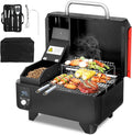 Portable Wood Pellet Grill and Smoker,electric Outdoor 8 in 1 Tabletop Grills for RV Camping Tailgating RV Cooking Bbq, Intelligent…