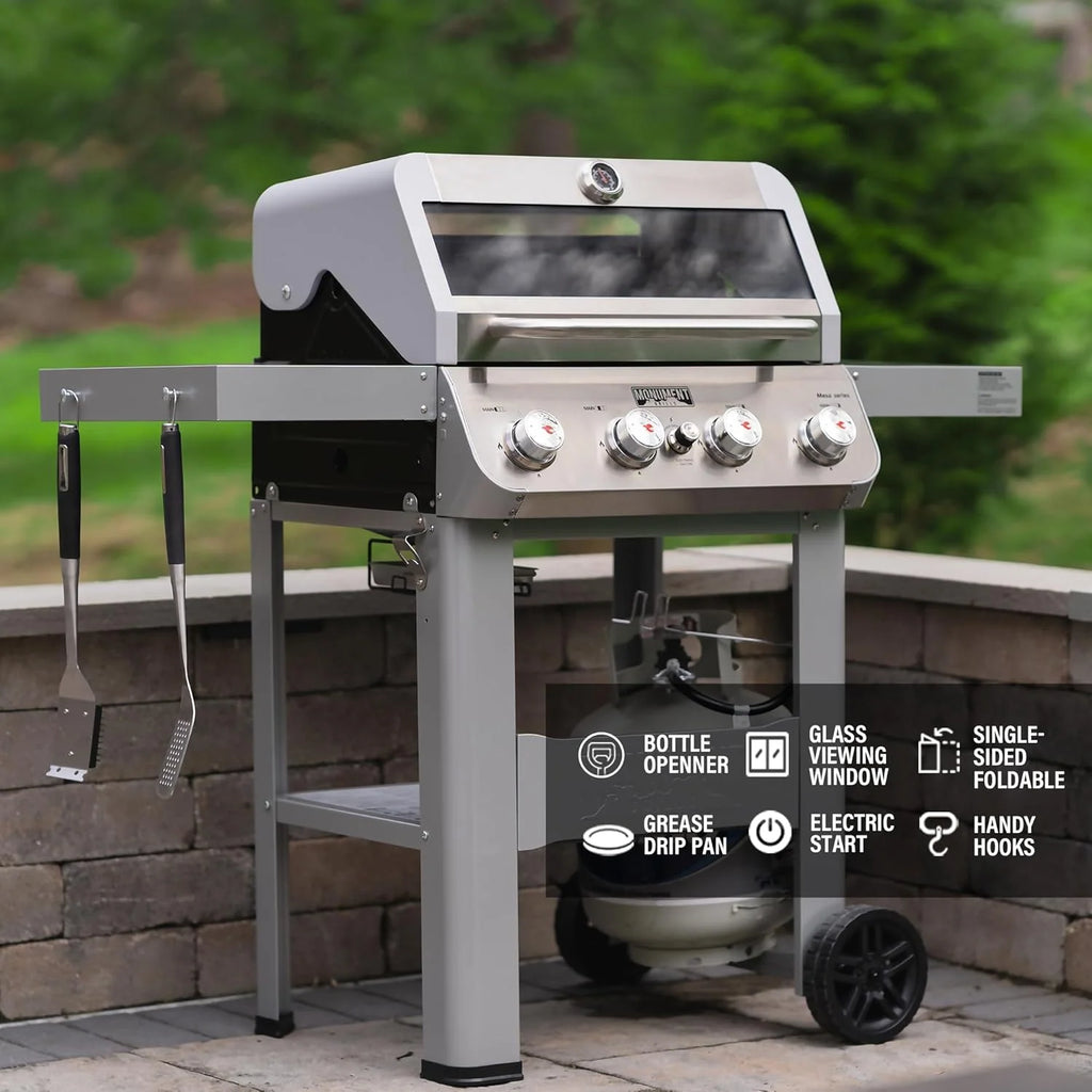 Mesa400MF 4-Burner Propane Gas Grill with Viewing Lid