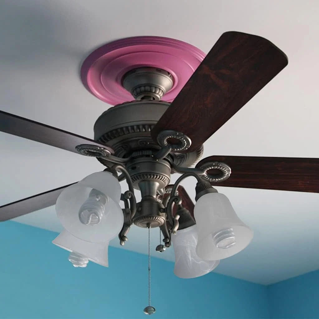 Shadevie Alabaster Bell-Shape Ceiling Fan Light Shade