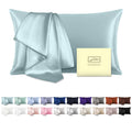 Suatien Mulberry Silk Pillowcase for Hair and Skin Standard Size 20"x 26" with Hidden Zipper Soft Breathable Smooth Cooling Pillow Covers for Sleeping