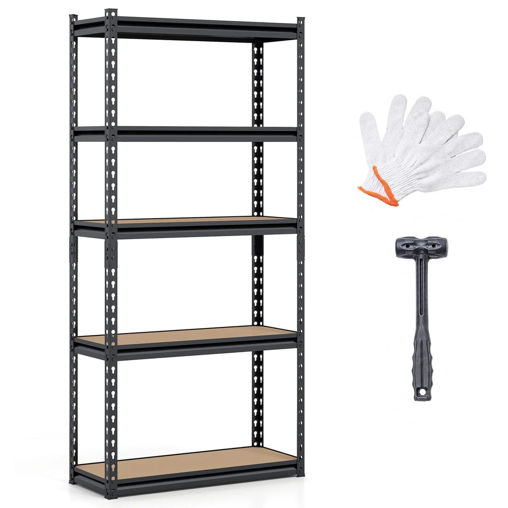 Tangkula 5-Tier Heavy Duty Garage Shelving Units w/Adjustable Utility Rack (30" W x 12" D x 60" H)