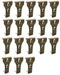 NACETURE Brick Hook Clips (18 Pack) Outdoor Brick Hangers Wall Clips for Hanging - Mounting to Brick Without Drilling, Need More