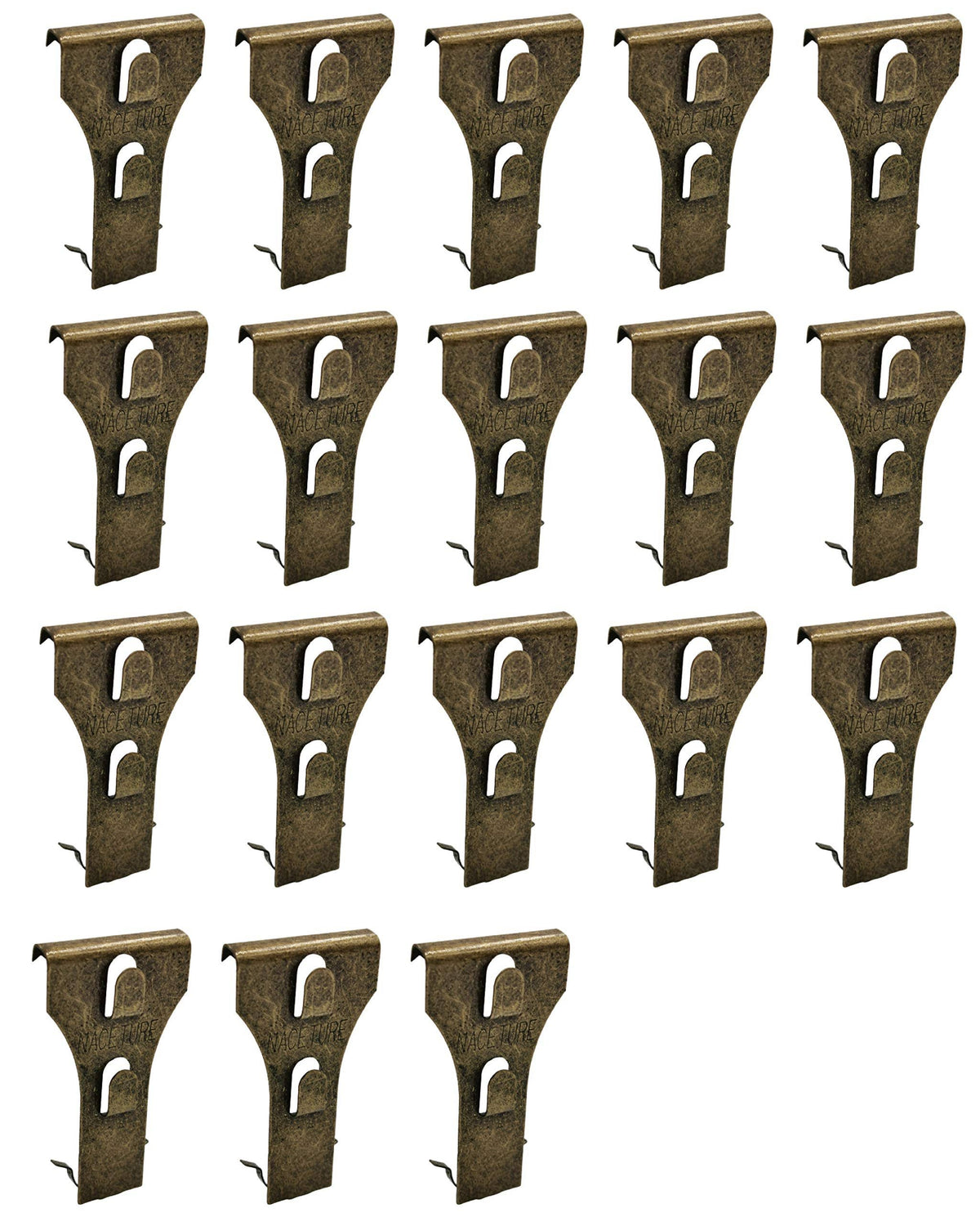 NACETURE Brick Hook Clips (18 Pack) Outdoor Brick Hangers Wall Clips for Hanging - Mounting to Brick Without Drilling, Need More