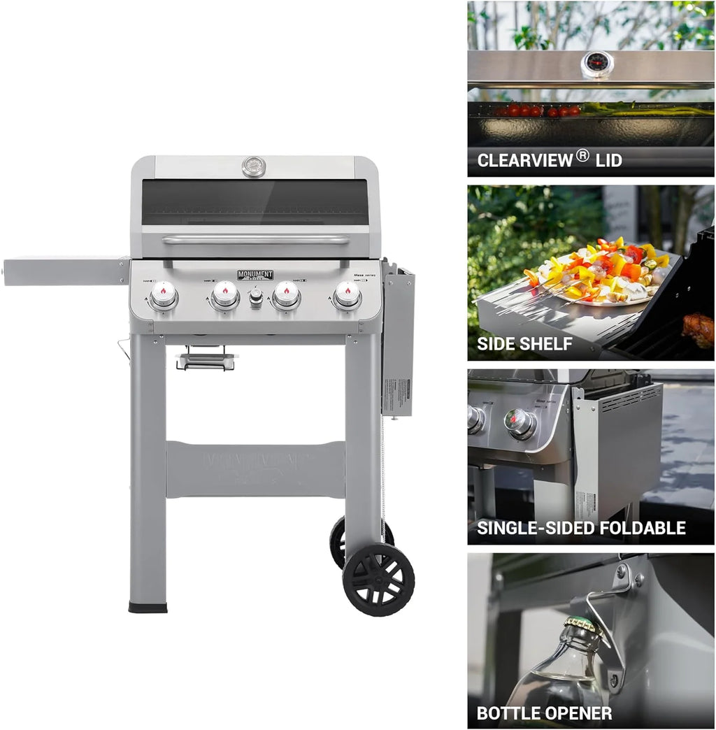 Mesa400MF 4-Burner Propane Gas Grill with Viewing Lid